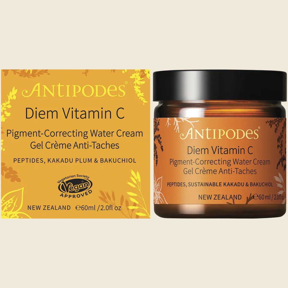 Antipodes Diem Vitamin C Pigment-Correcting Water Cream 60ml