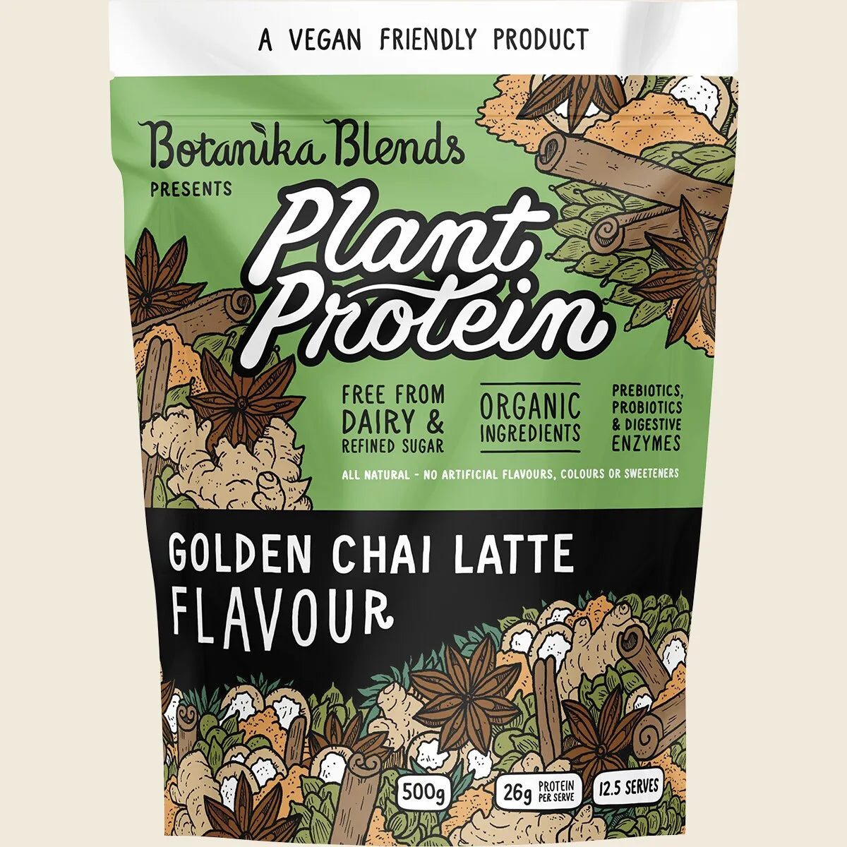 Plant Protein Golden Chai Latte 500g