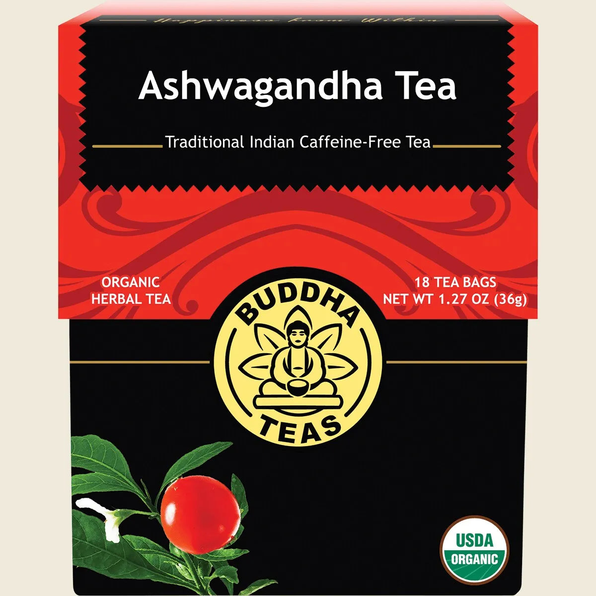 Organic Herbal Tea Bags Ashwagandha Tea 18pk