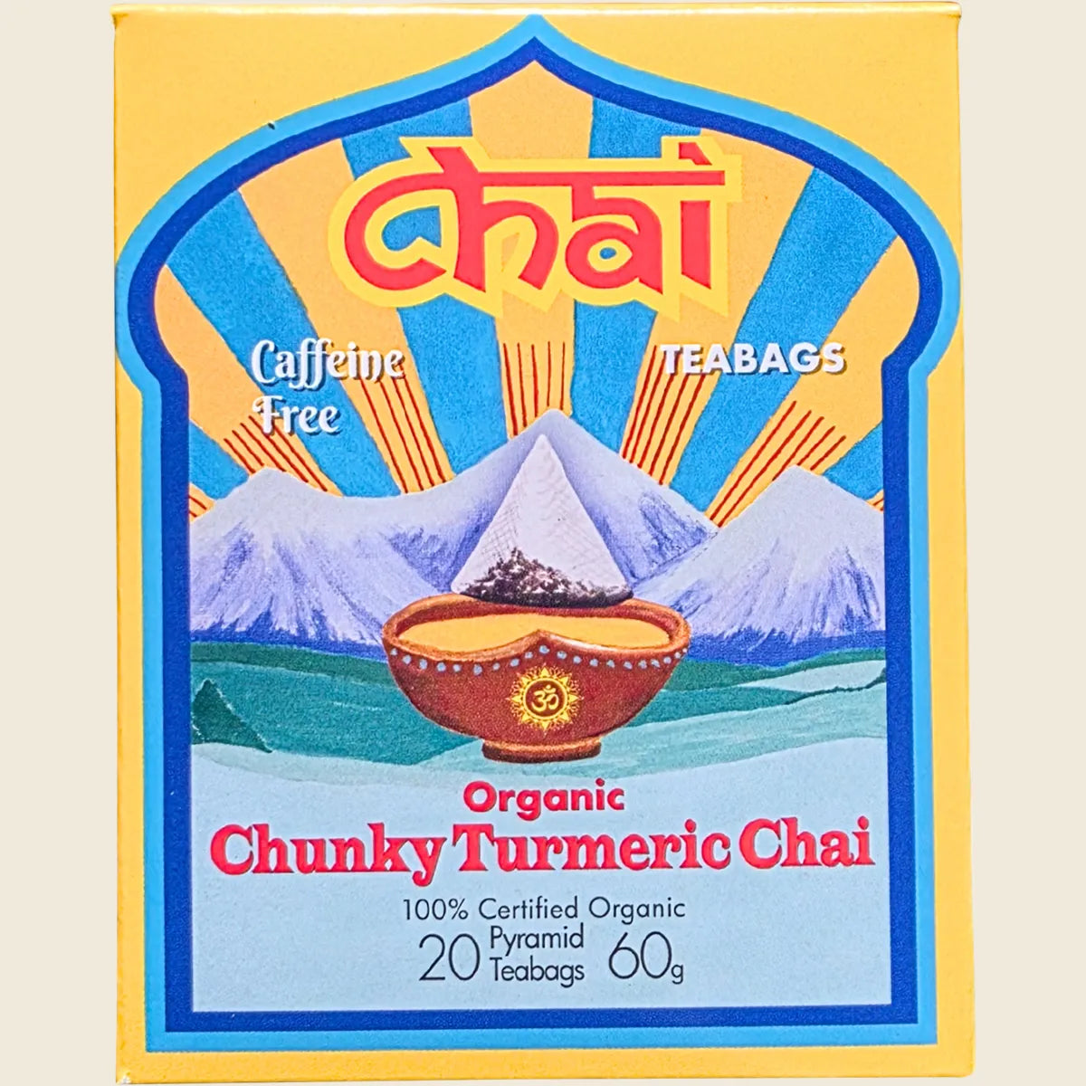 Chai Tea Organic Chunky Turmeric Chai Tea Bags 20pk