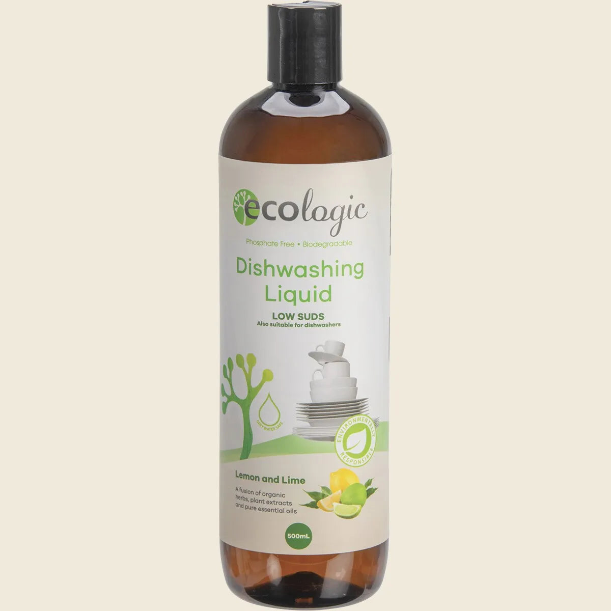 Ecologic Dishwashing Liquid Lemon & Lime 500ml