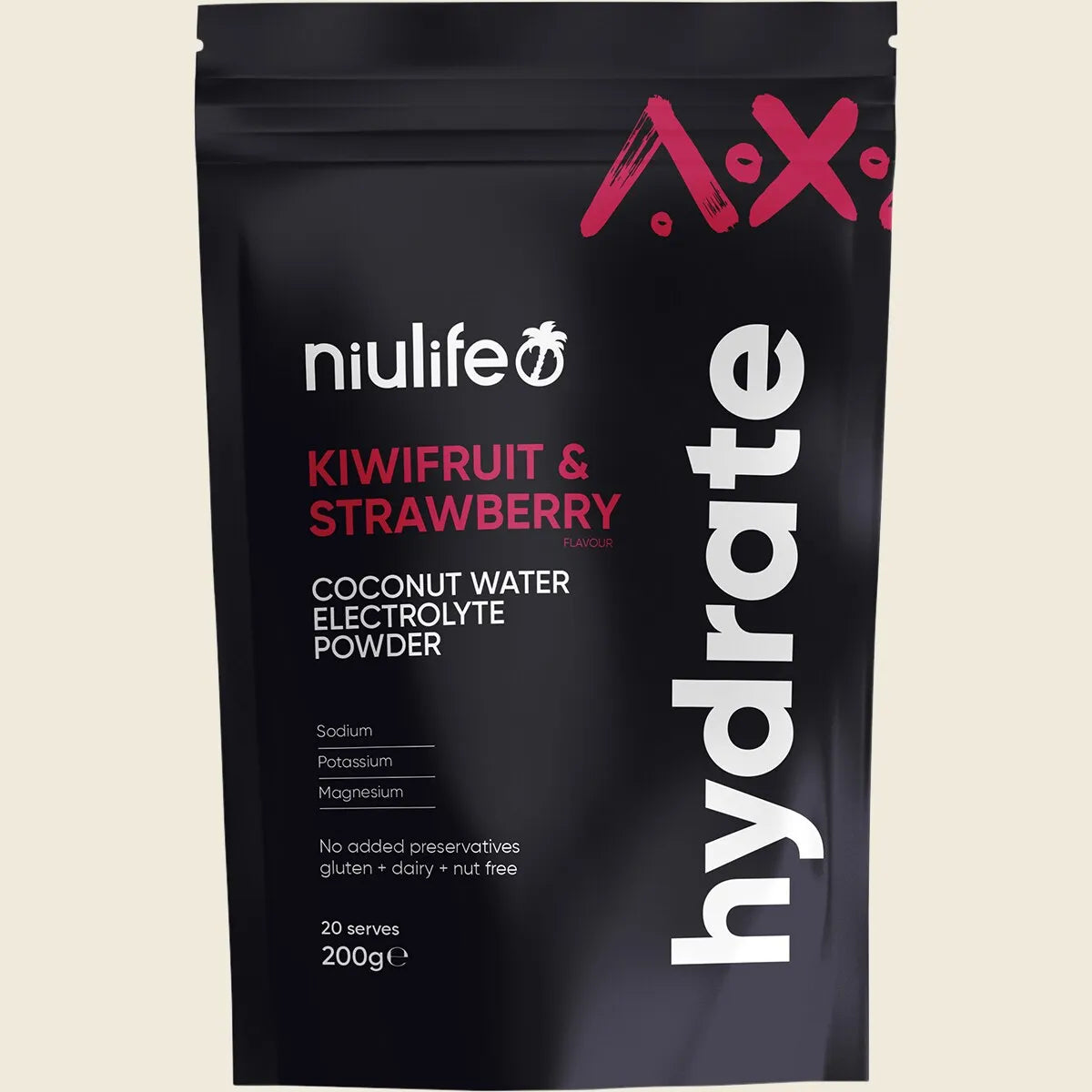 Hydrate Electrolyte Powder Kiwifruit & Strawberry 200g