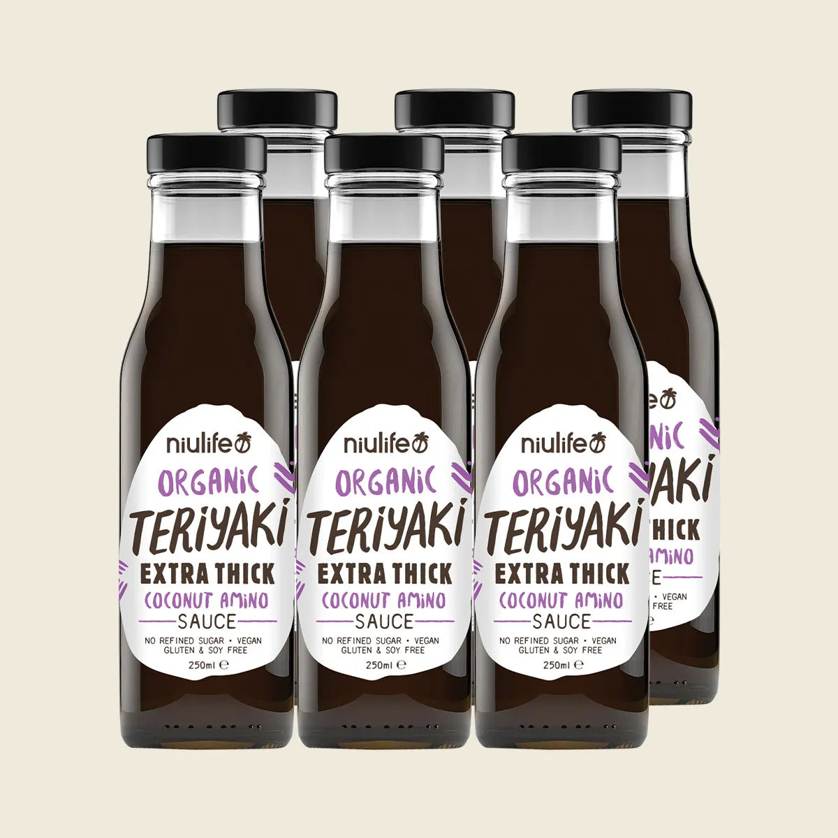 Organic Coconut Amino Sauce Extra Thick Teriyaki 6x250ml
