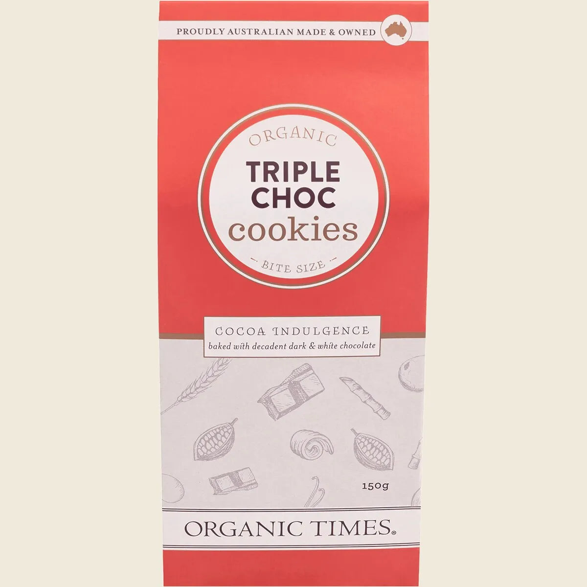 Cookies Triple Choc Chip 150g