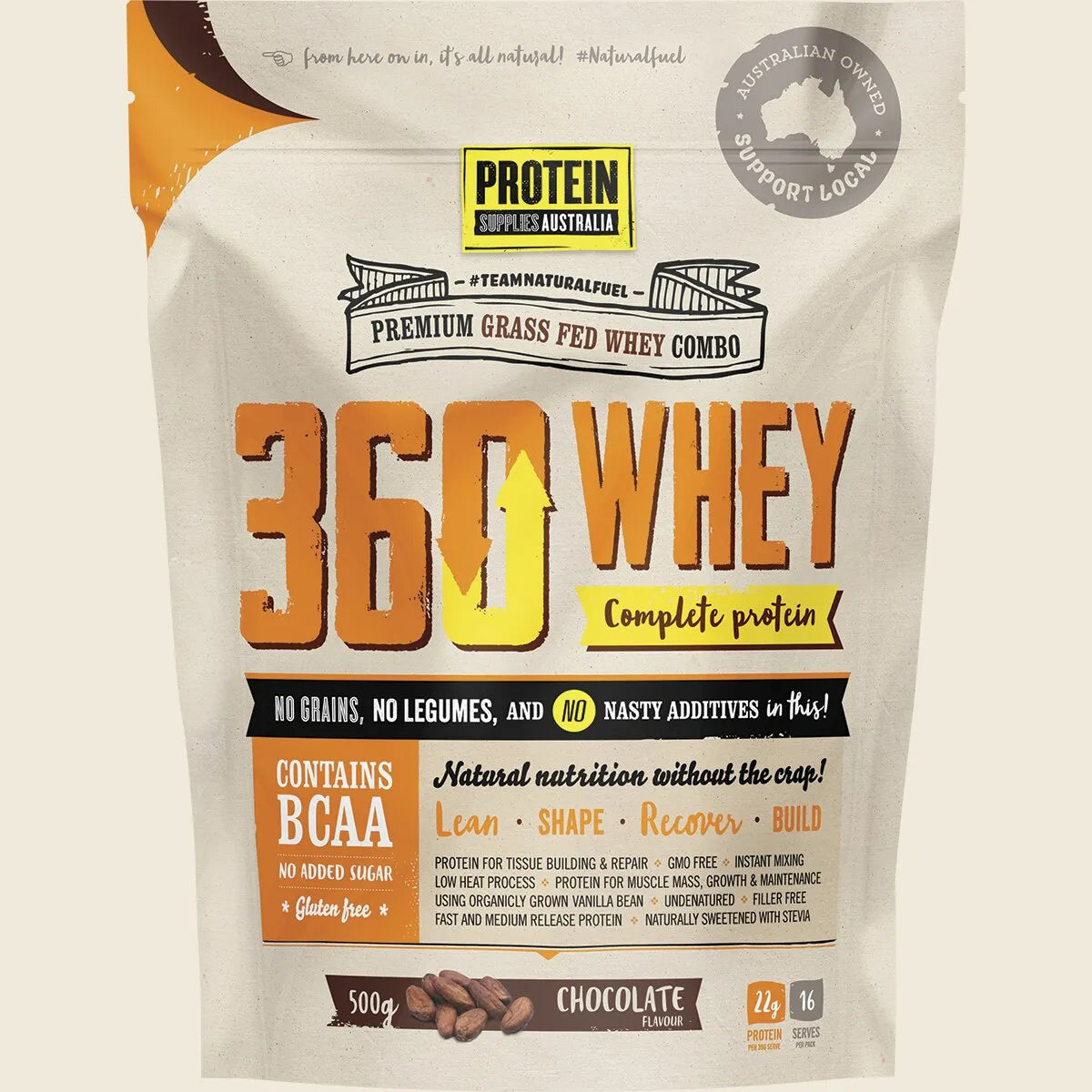 360Whey Chocolate WPI+WPC Combo 500g