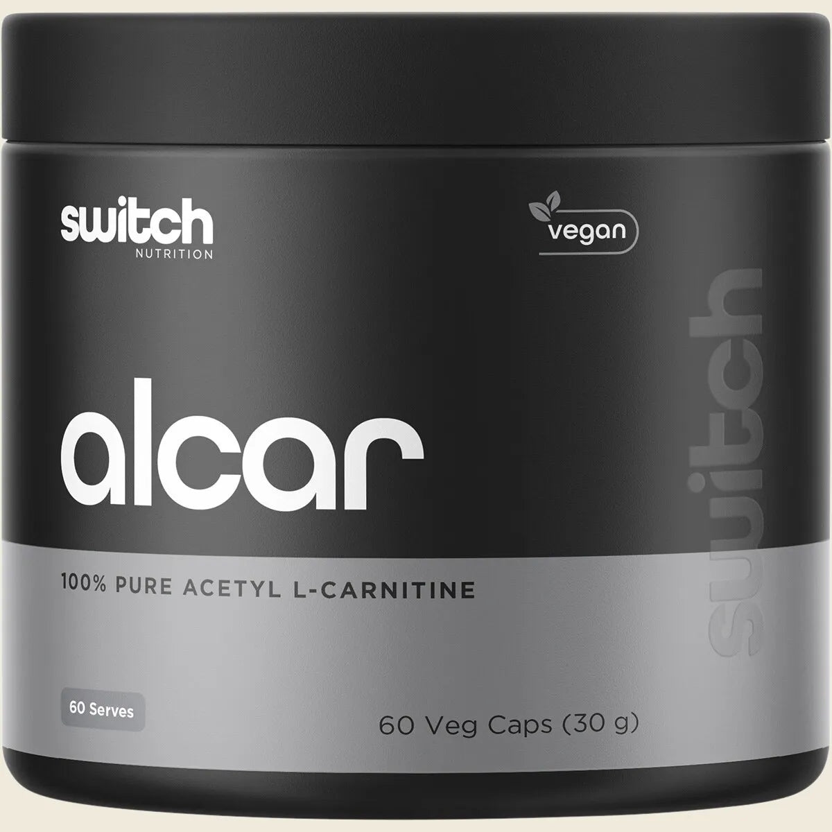 Switch Nutrition Alcar 100% Pure Acetyl L-Carnitine 60 Caps