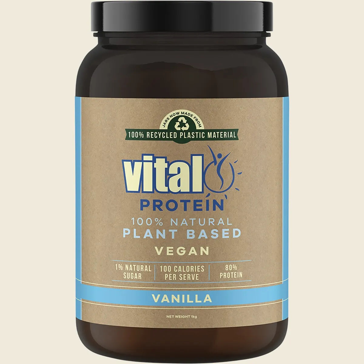 Martin & Pleasance Vital Protein 100% Natural Plant Based (pea Protein Isolate) Vanilla 1kg