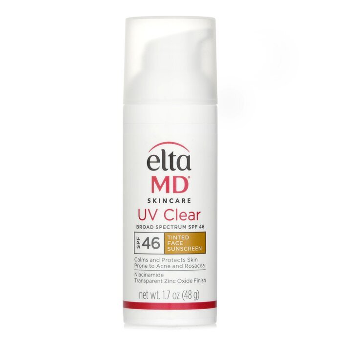 EltaMD UV Clear Facial Sunscreen SPF 46 - Tinted - For Skin Types Prone To Acne, Rosacea & Hyperpigmentation (Random Packaging) 48g/1.7oz