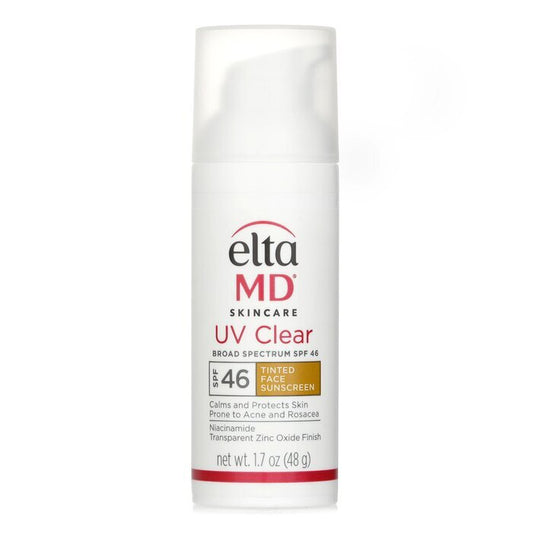 EltaMD UV Clear Facial Sunscreen SPF 46 - Tinted - For Skin Types Prone To Acne, Rosacea & Hyperpigmentation (Random Packaging) 48g/1.7oz