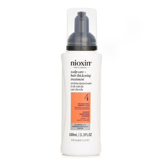 Nioxin Diameter System 4 Scalp & Hair Treatment (Colored Hair, Progressed Thinning, Color Safe)  (Random Packaging) 100ml/3.38oz