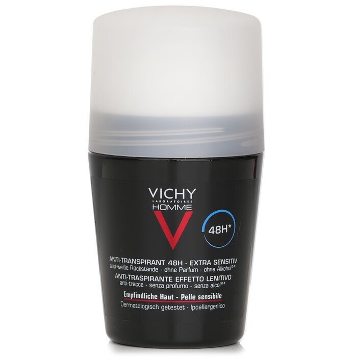 Vichy Homme 48H* Anti-Irritations & Anti Perspirant Roll-On (For Sensitive Skin) 50ml/1.69oz