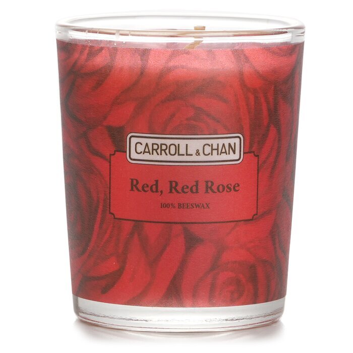 Carroll & Chan 100% Beeswax Votive Candle - Red Red Rose 65g/2.3oz