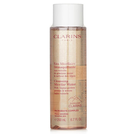 Clarins Cleansing Micellar Water with Alpine Golden Gentian & Lemon Balm Extracts - Sensitive Skin(Random Packaging) 200ml/6.7oz