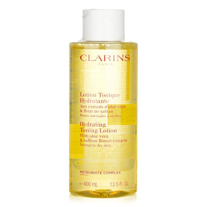 Clarins Hydrating Toning Lotion with Aloe Vera & Saffron Flower Extracts - Normal to Dry Skin(Random Packaging) 400ml/13.5oz