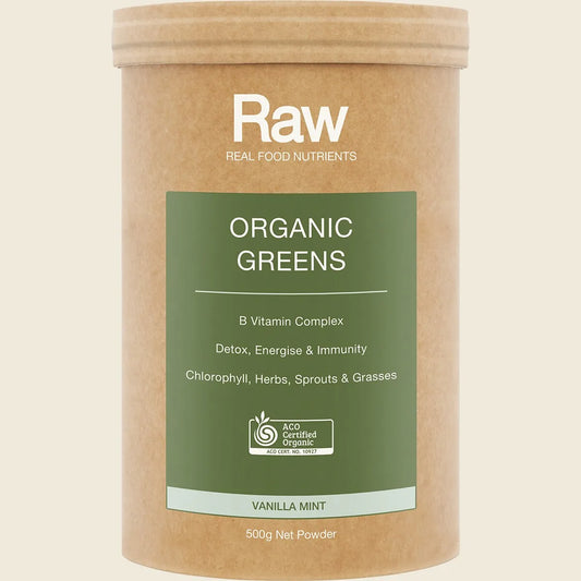 Raw Organic Greens Vanilla Mint 500g