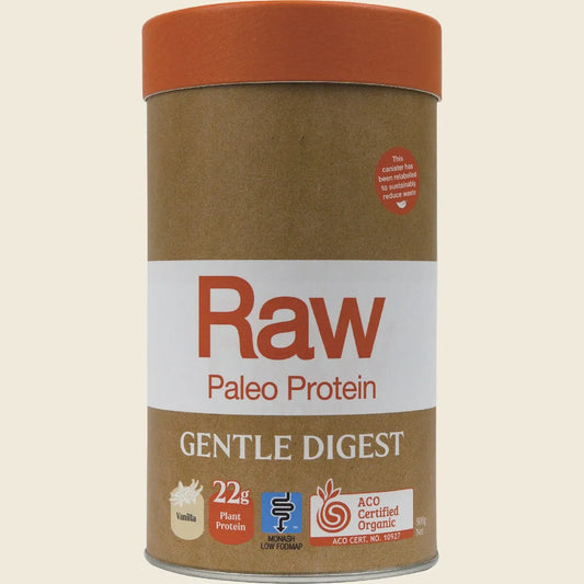 Amazonia Raw Protein Organic Paleo Gentle Digest Vanilla 500g