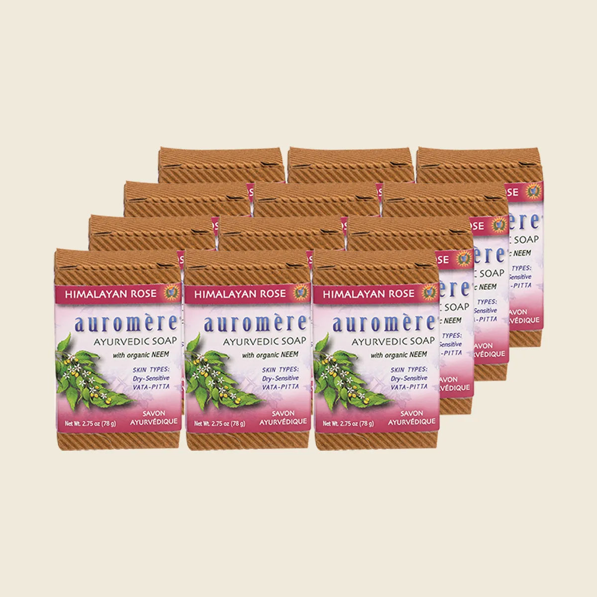 Neem Soap Ayurvedic Himalayan Rose 12x78g