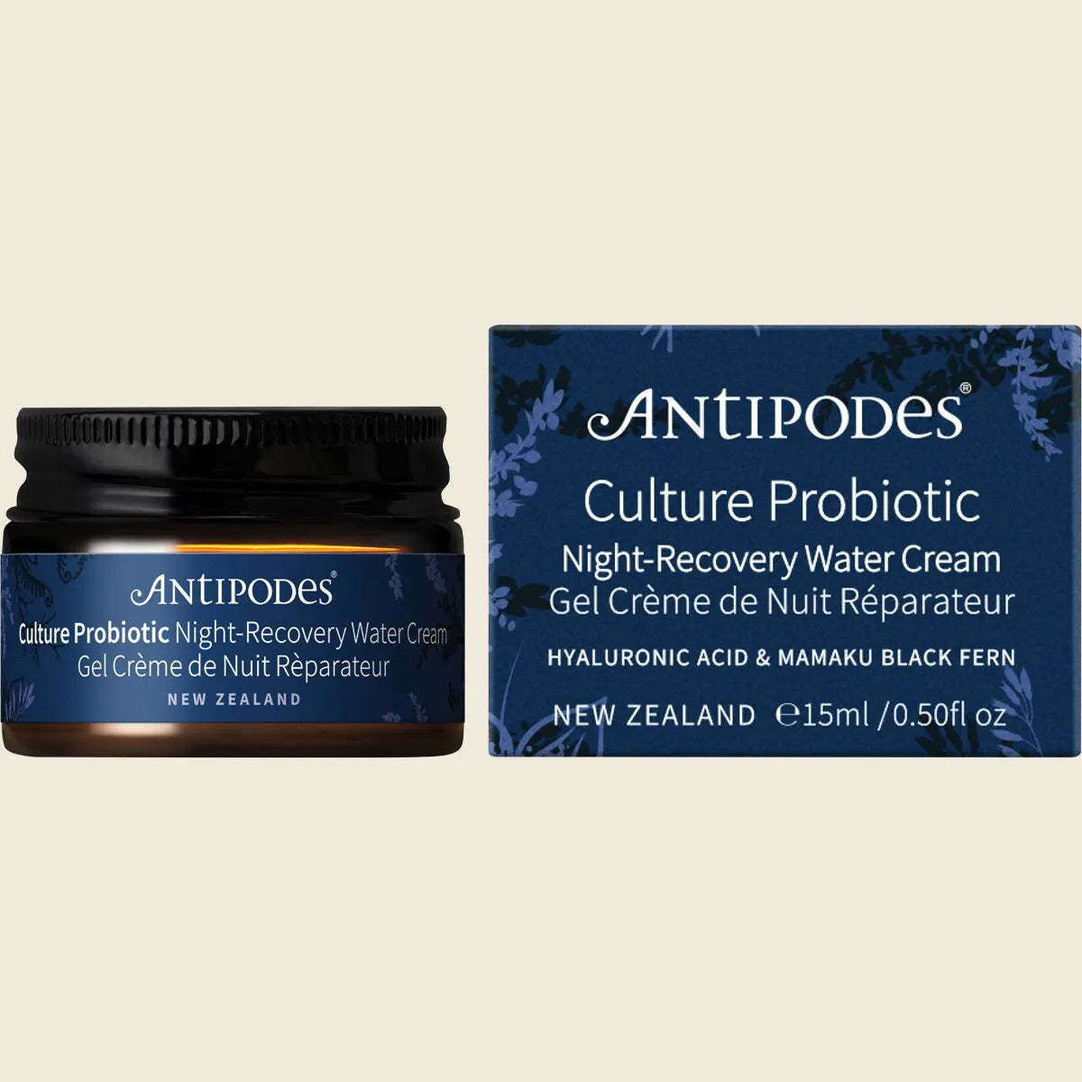 Antipodes Culture Probiotic Night Recovery Water Cream 15ml