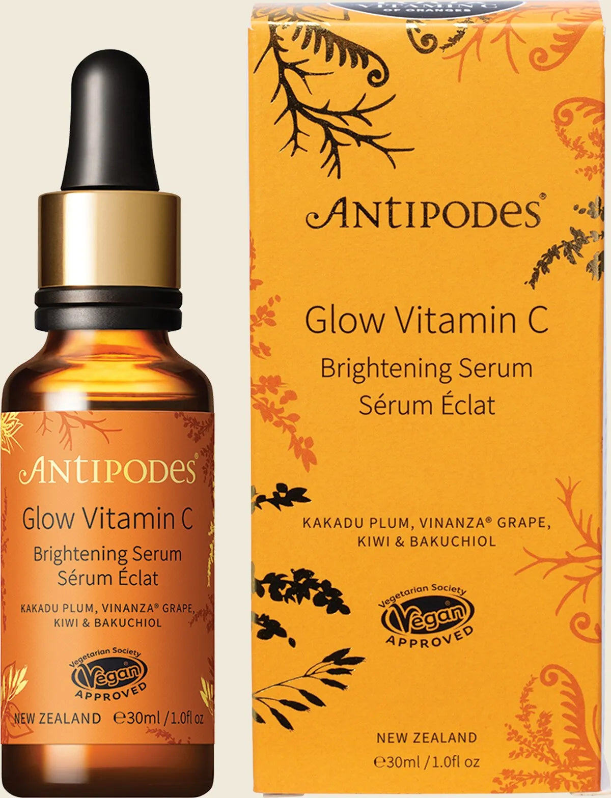 Antipodes Glow Ritual Vitamin C Serum with Plant Hyaluronic Acid 30ml