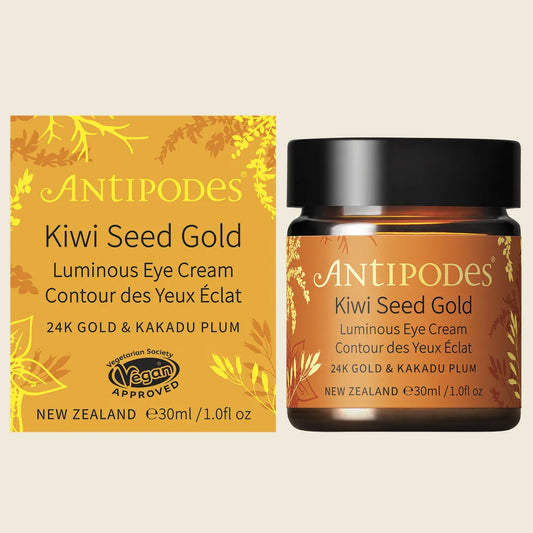 Antipodes Kiwi Seed Gold Luminous Eye Cream (Pure 23K Gold Flakes) 30ml
