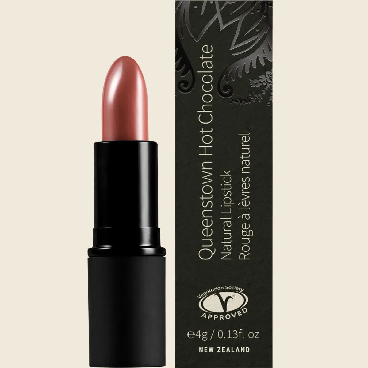 Antipodes Moisture-Boost Natural Lipstick Queenstown Hot Chocolate 4g