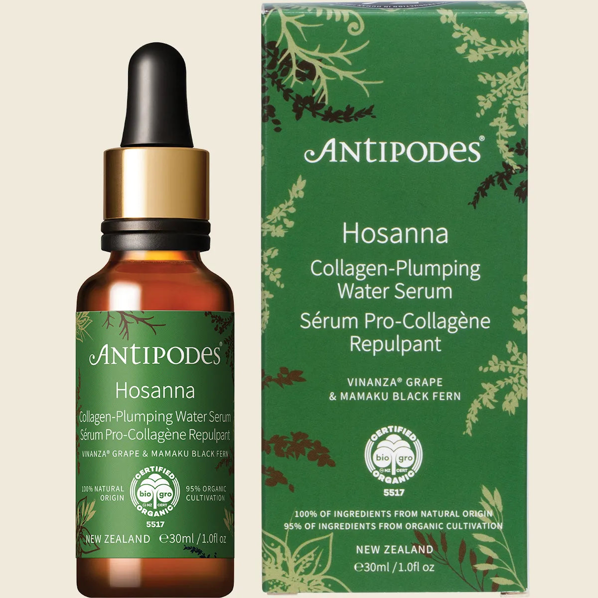 Antipodes Organic Hosanna H2O Skin-Plumping Serum 30ml