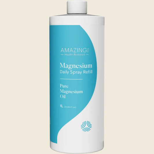 Amazing You Magnesium Daily Spray Refill Pure Magnesium Oil 1000ml