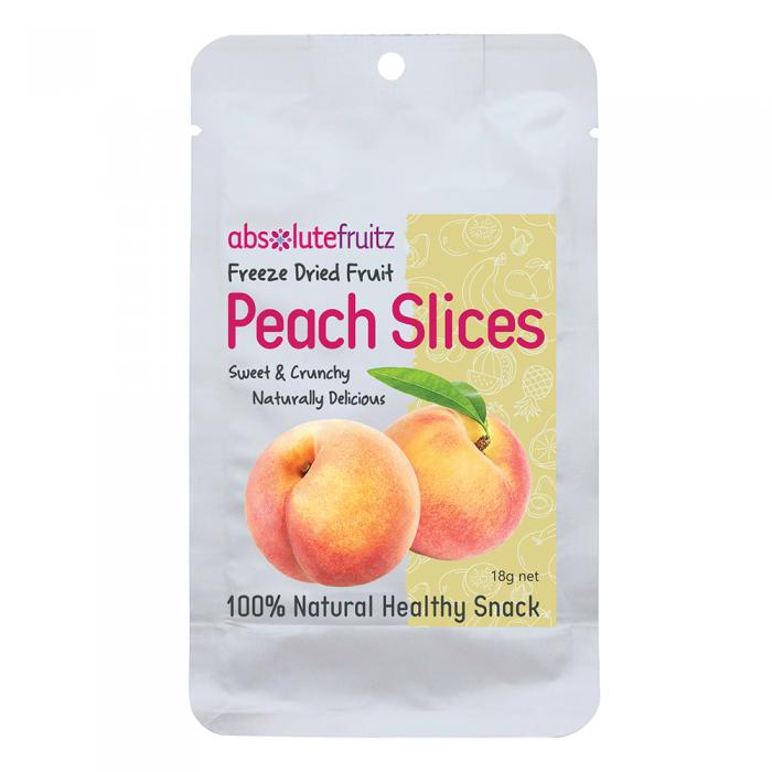Absolutefruitz Freeze Dried Peach Slices 18g