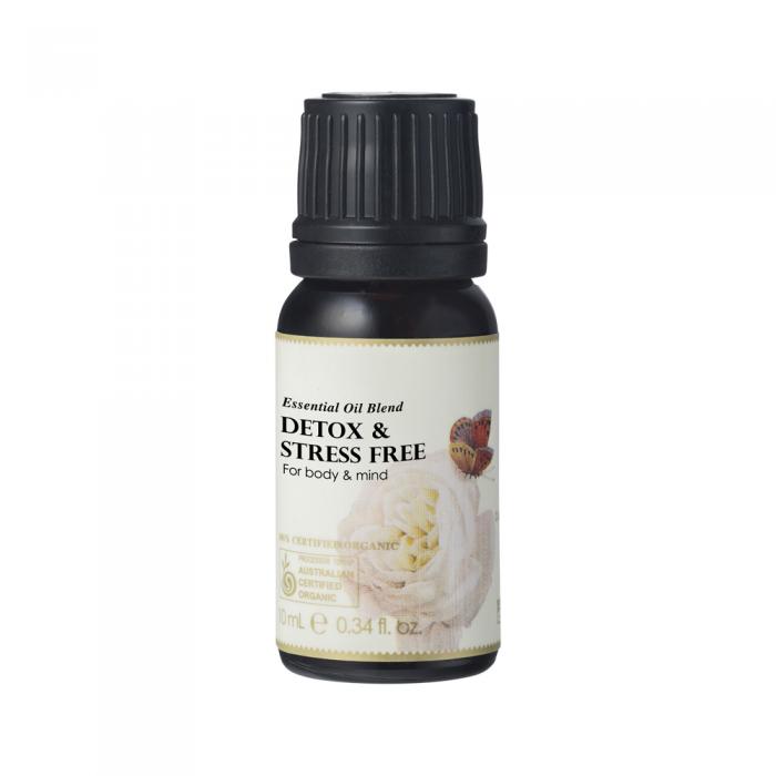 Ausganica Organic Essential Oil Blend Detox & Stress Free (for Body & Mind) 10ml