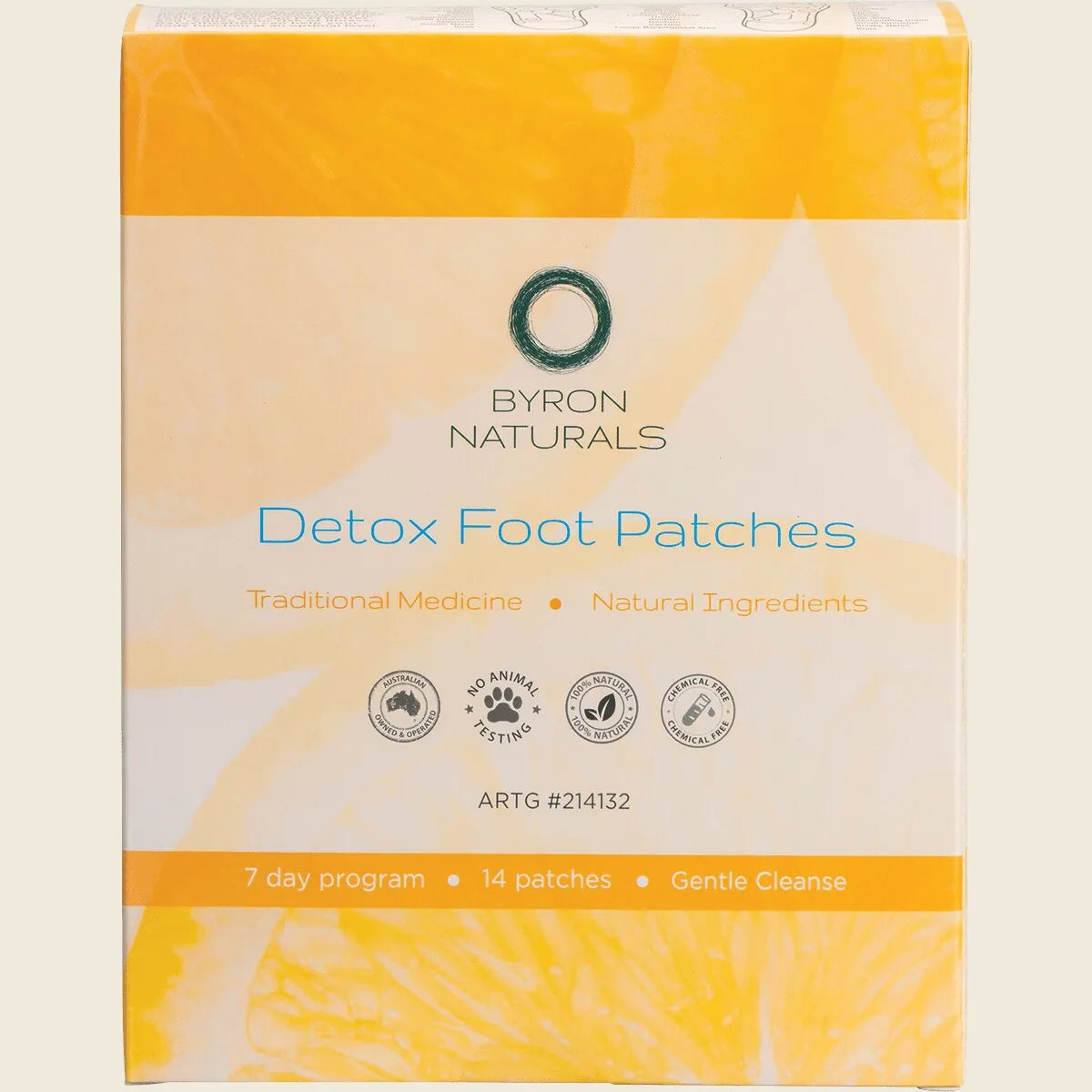 Byron Naturals Detox Foot Patches (7 Day Program) X 14 Patches (7 Pairs)