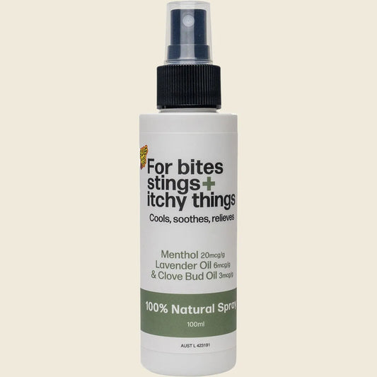 For bites stings + itchy things 100% Natural Spray 100ml