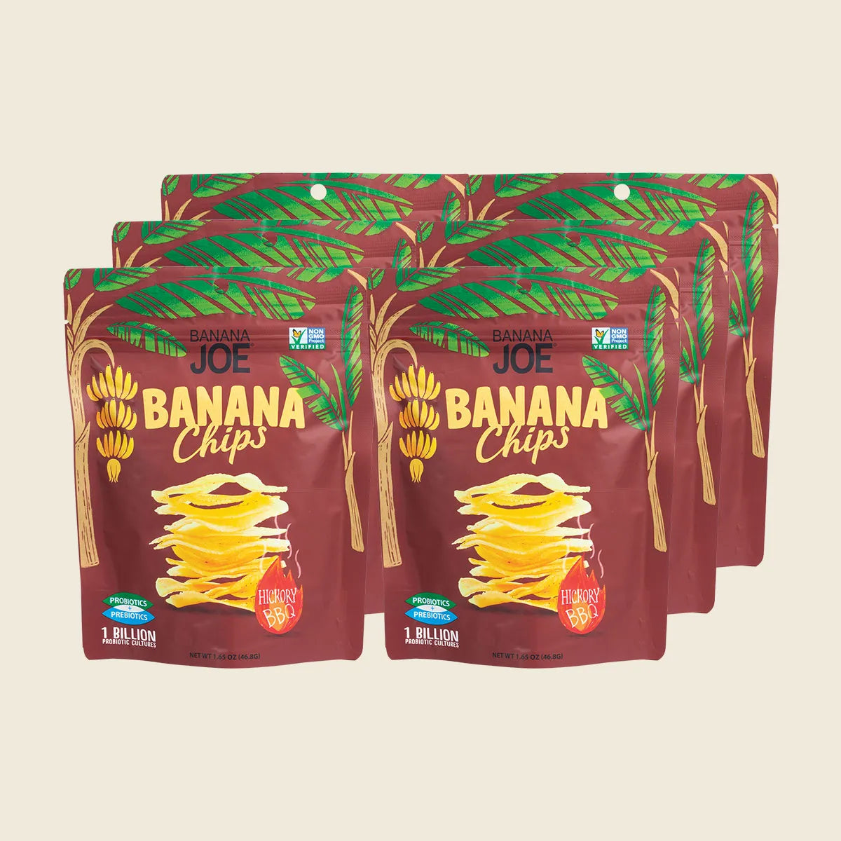 Banana Joe Banana Chips Hickory BBQ 6x46.8g