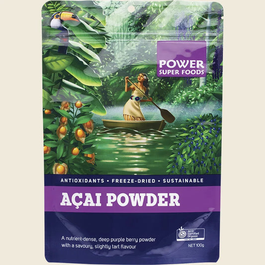 Power Super Foods Acai Powder Certified Organic 100g