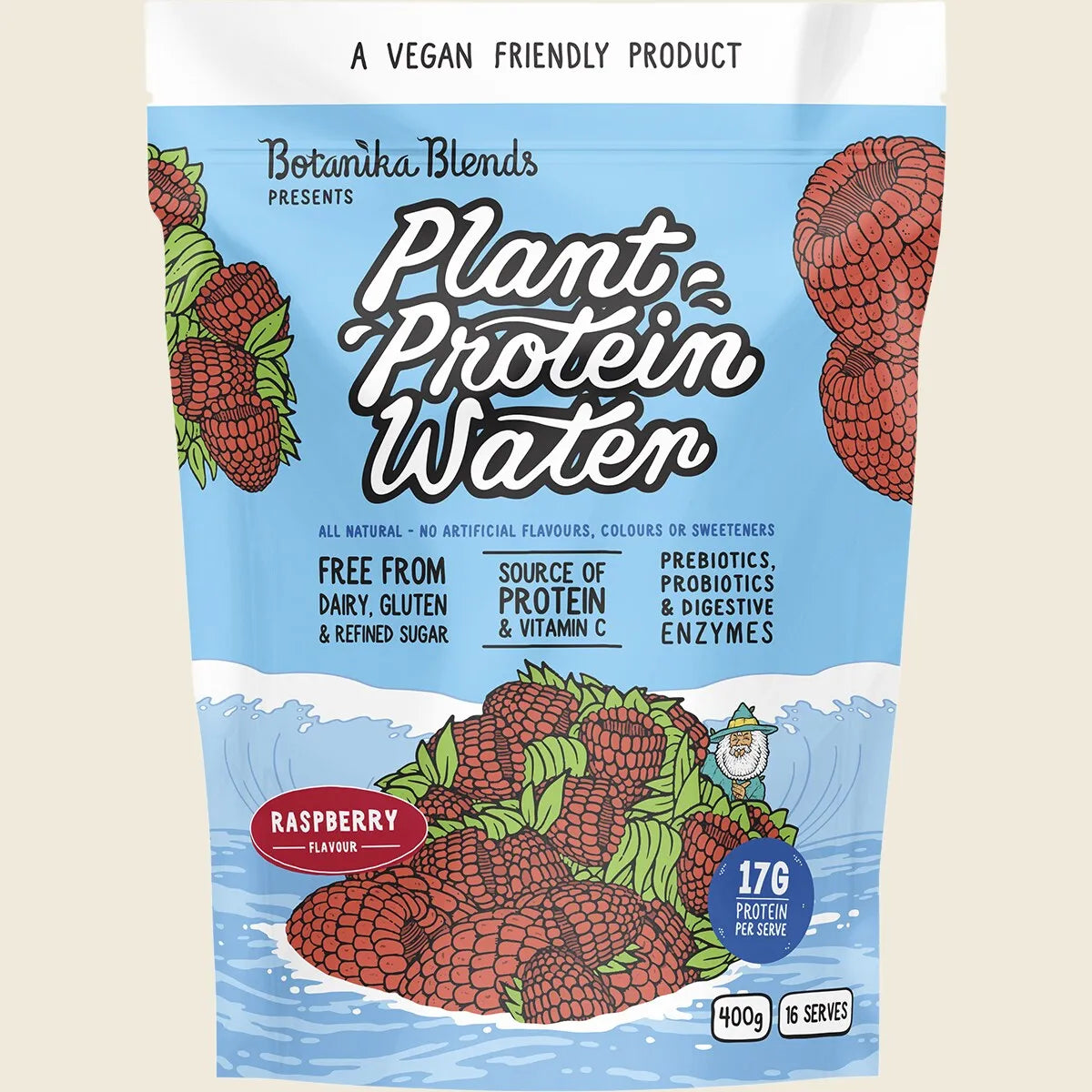 Plant Protein Water Raspberry 400g