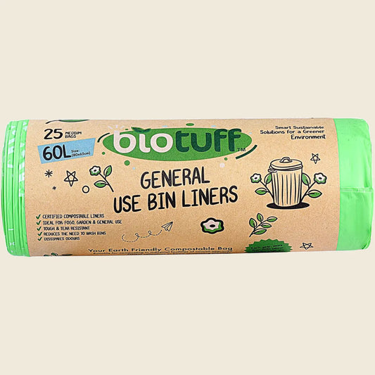 General Use Bin Liners 60L 25pk
