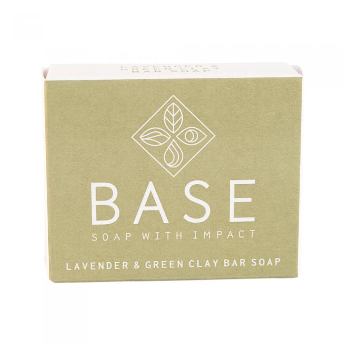 Base (soap With Impact) Soap Bar Lavender & Green Clay (boxed) 120g