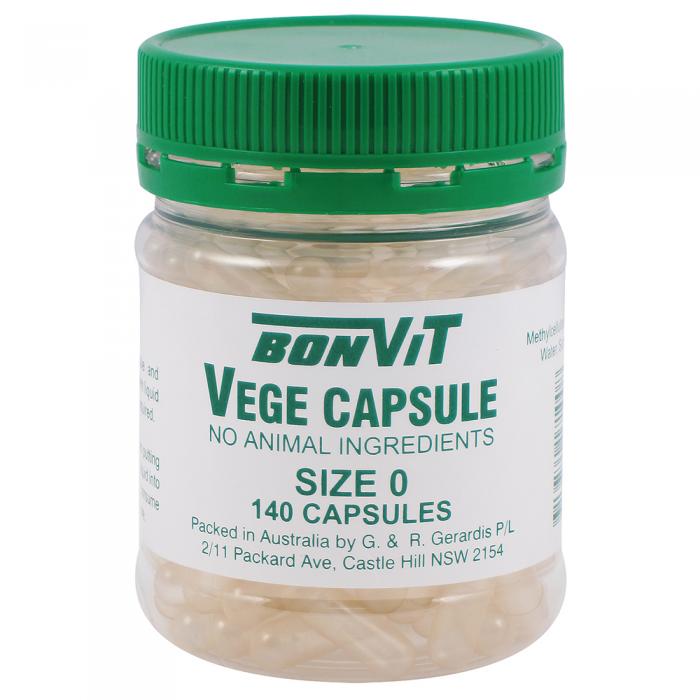 Bonvit Empty Vege Capsules Size 0 140c