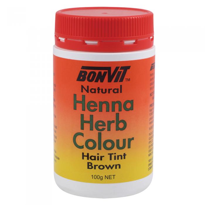 Bonvit Natural Hair Tint Henna Herb Colour (henna & Herb Blend) Brown 100g