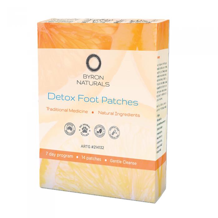 Byron Naturals Detox Foot Patches (7 Day Program) X 14 Patches (7 Pairs)