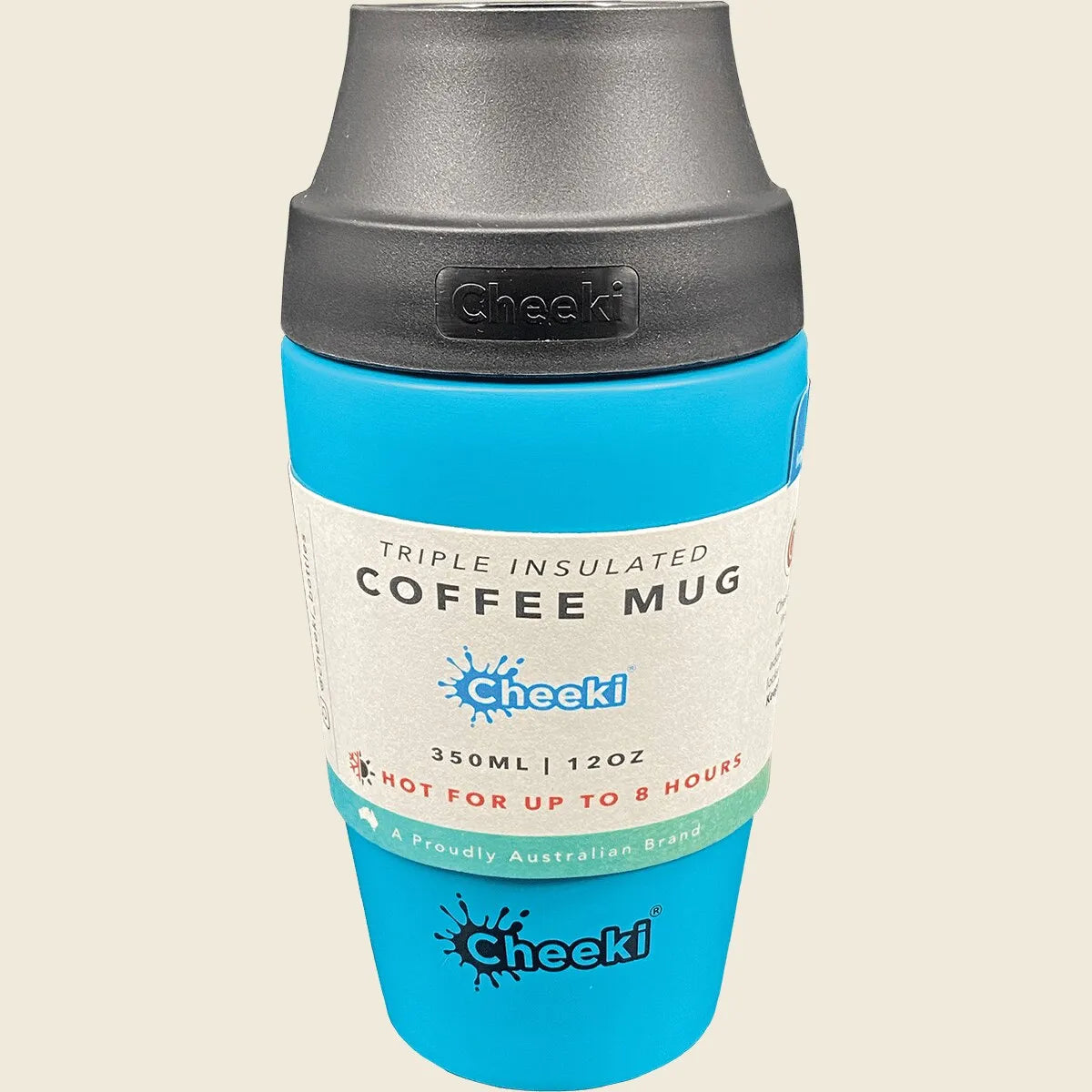 Cheeki Insulated Coffee Mug Aqua 350ml