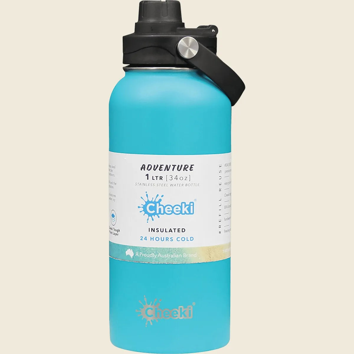 Cheeki Insulated Bottle Adventure Aqua (large) 1000ml