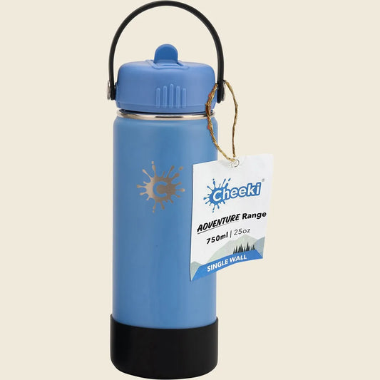 Cheeki Single Wall Bottle Adventure Azure 750ml