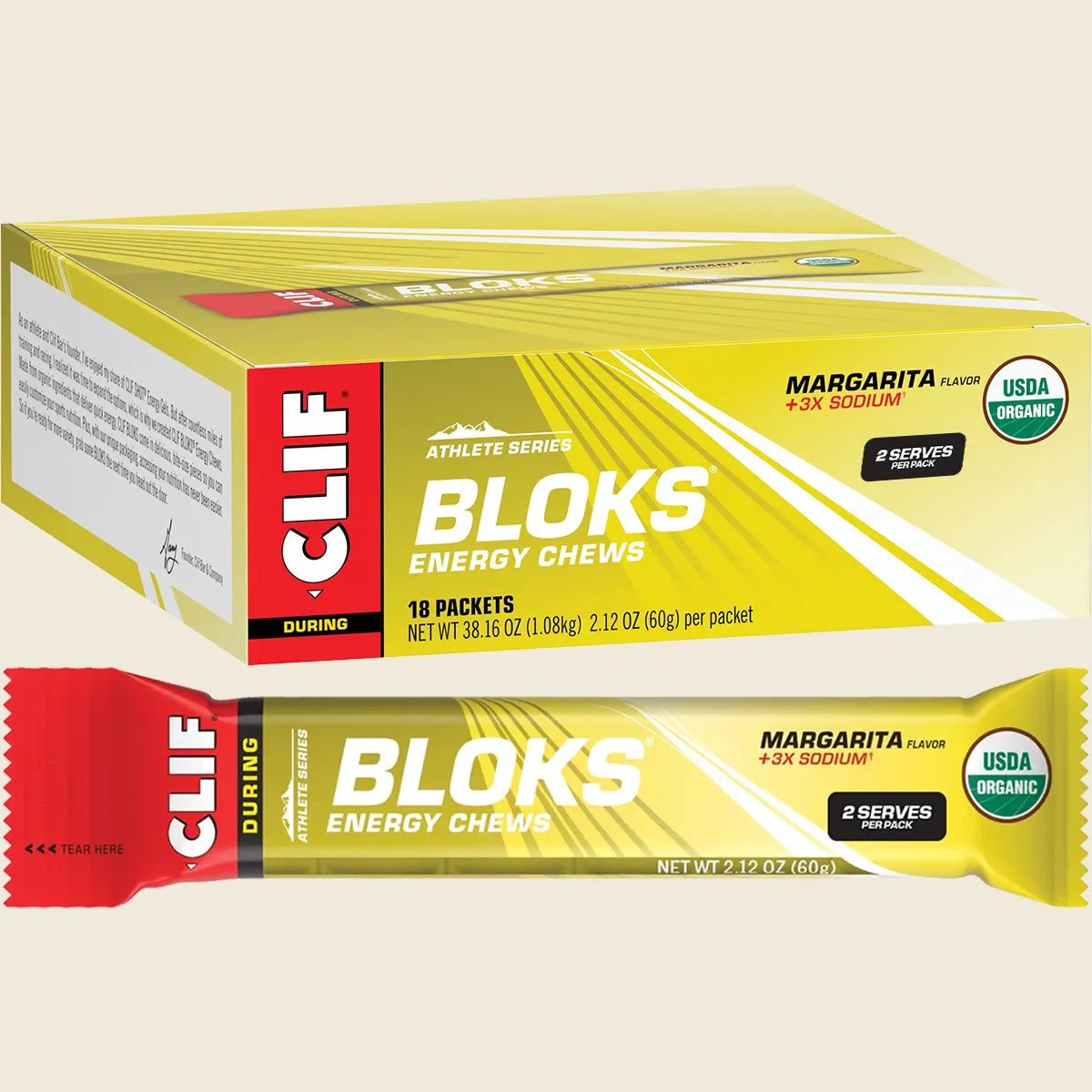 Bloks Energy Chews Margarita 150mg Sodium 18x60g