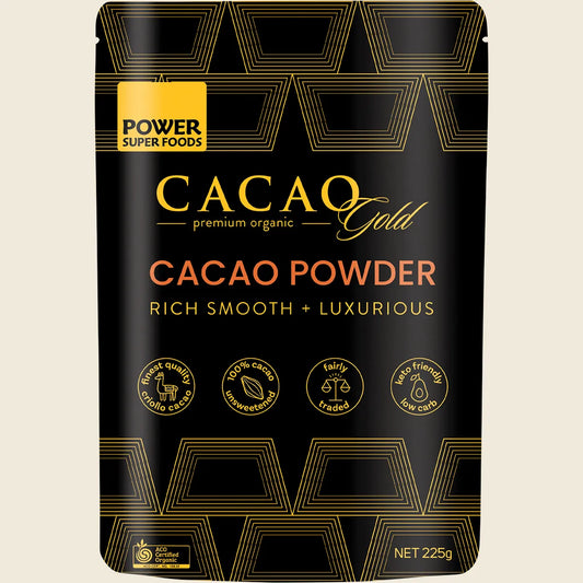 Cacao Gold Paste Chunks Ceremonial Grade Cert Organic 225g