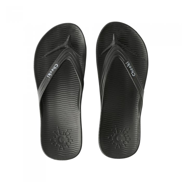 Cheeki Arch Support Thongs Black Womens Size Us8