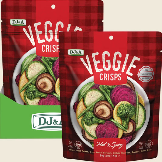 Veggie Crisps Hot & Spicy 9x90g