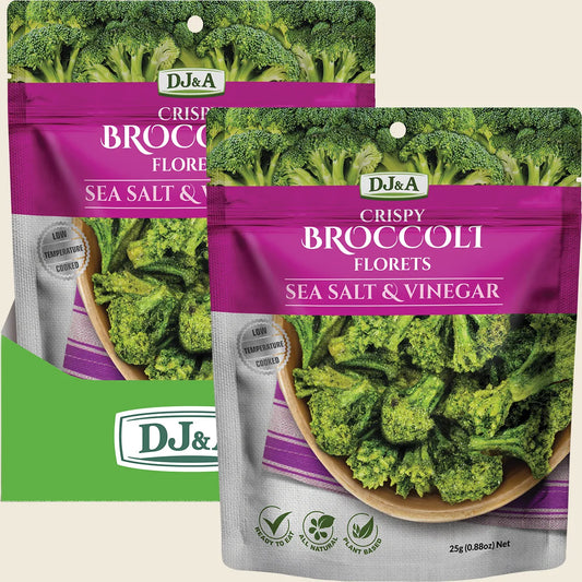 Crispy Broccoli Florets Sea Salt & Vinegar 12x25g
