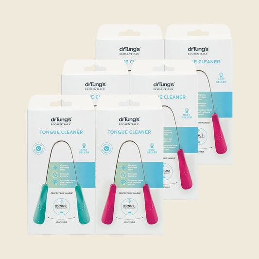 Tongue Cleaner Stainless Steel (Colour May Vary) x6