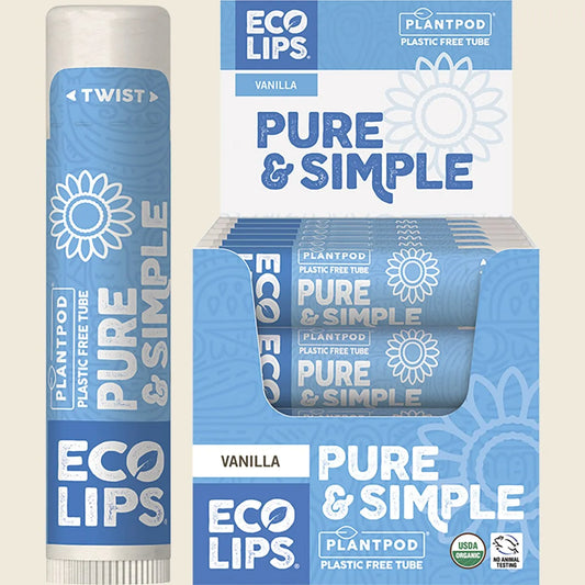 Lip Balm Display Pure & Simple Vanilla 24x4.25g