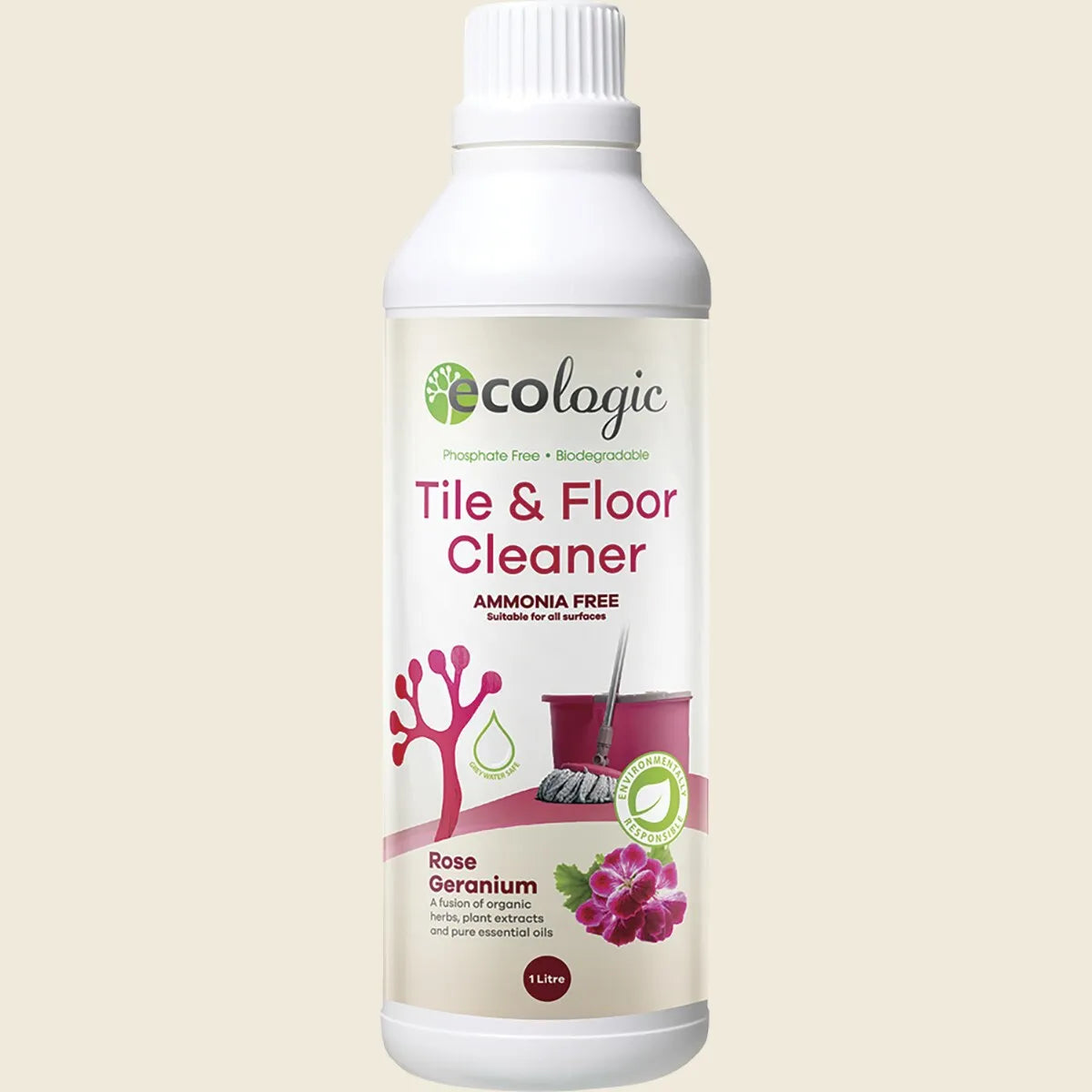 Tile & Floor Cleaner Rose Geranium 1000ml